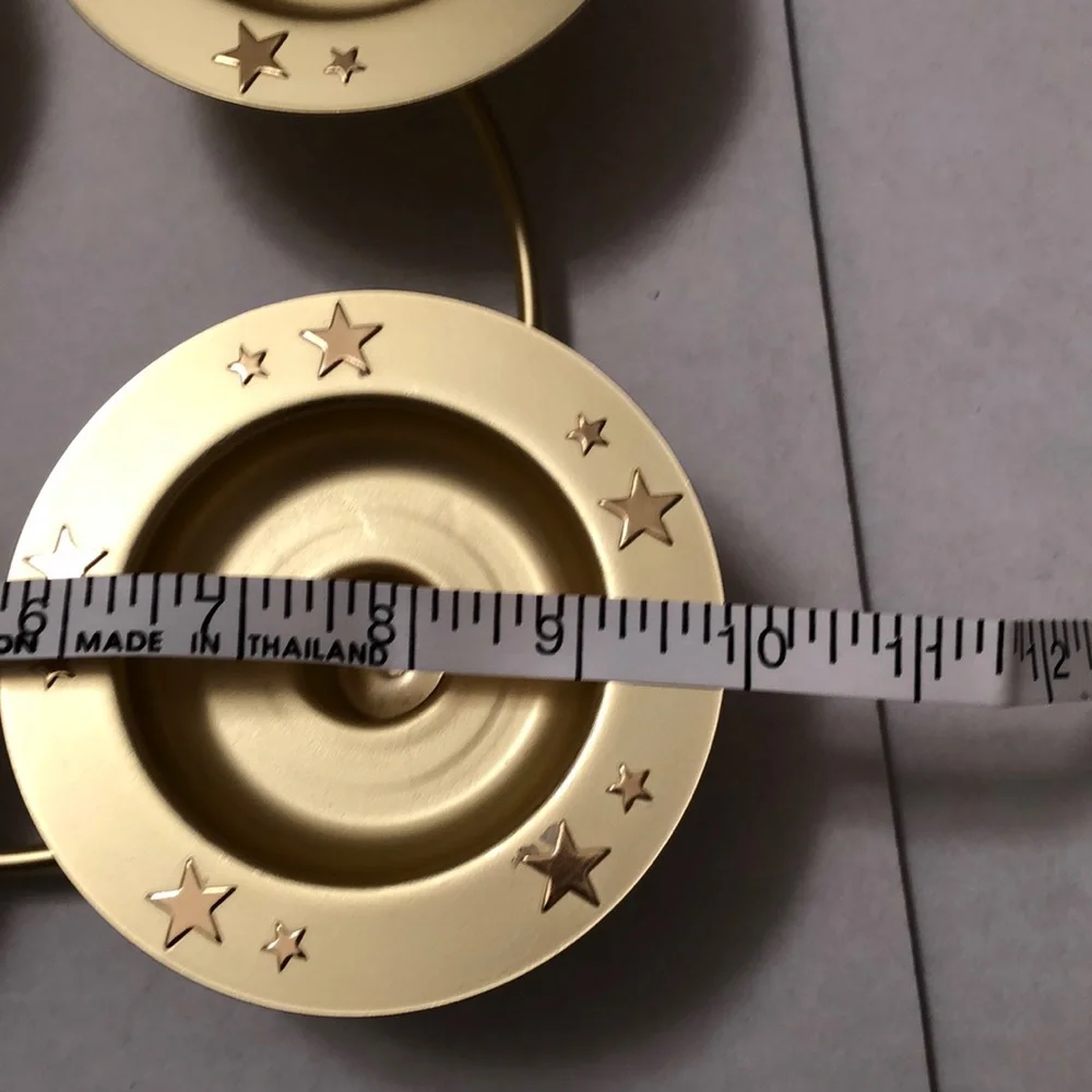 PartyLite Gold Candle Ring with Stars - Picture 8 of 8
